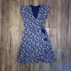 NWT Banana Republic floral wrap dress